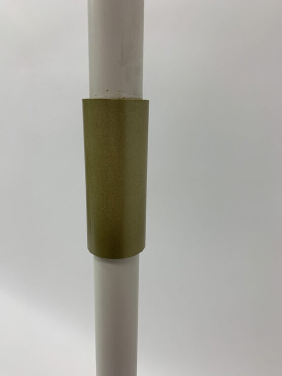 Image 1 of Lampadaire vintage en or blanc - 1970's