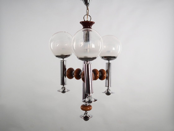 Image 1 of Pendant Lamp, Murano Glass, Italian Design, 1970S, Production: Italy