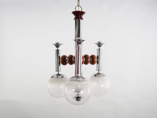 Pendant Lamp, Murano Glass, Italian Design, 1970S, Production: Italy