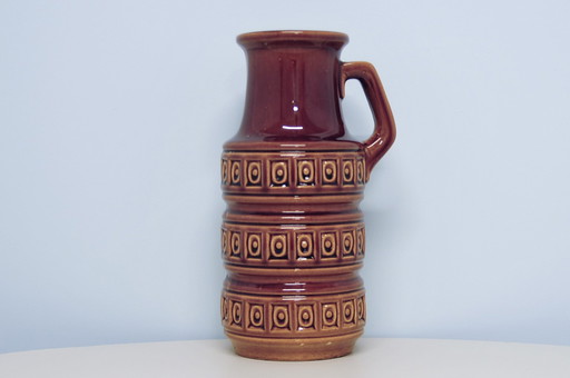 brown West Germany Scheurich jug vase