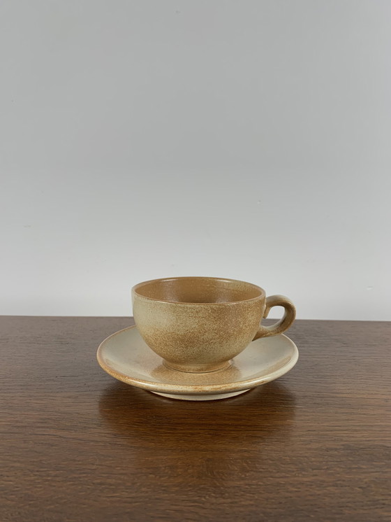 Image 1 of Stoneware tea or coffee set for 6 people