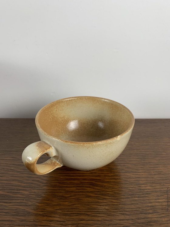 Image 1 of Stoneware tea or coffee set for 6 people