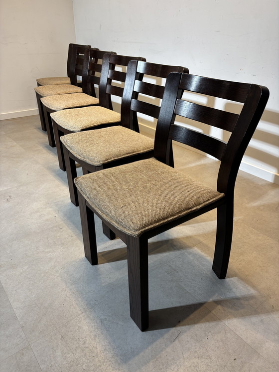 Image 1 of Set Of Six “Brutalist” Dining Chairs