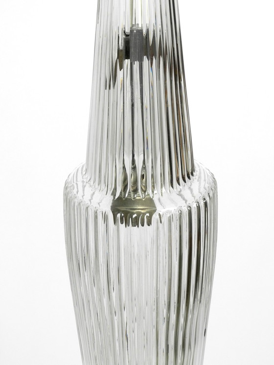 Image 1 of Rare original hand-blown crystal glass pendant lamp 'Pisa' by Aloys Ferdinand Gangkofner for Peill & Putzler 1952