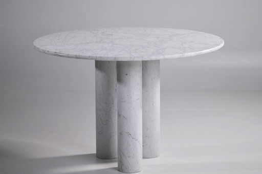 Mario Bellini “Il Colonnato” style Cararra Dining Table