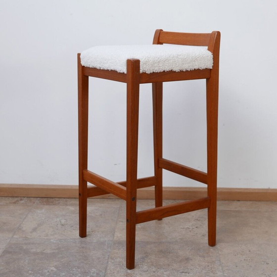 Image 1 of Mid-century teak bar stool, Sweden 1960s