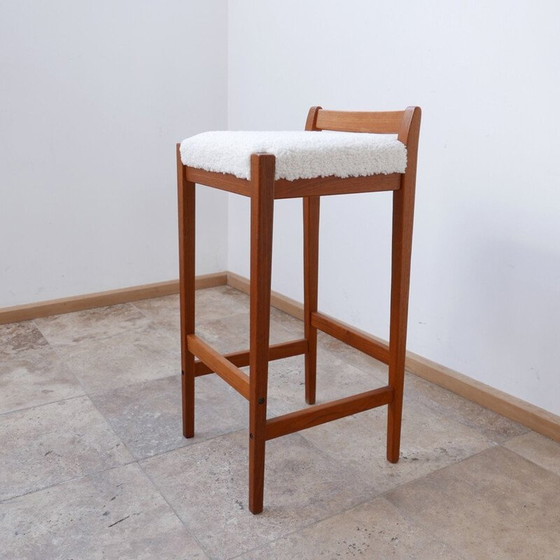 Image 1 of Mid-century teak bar stool, Sweden 1960s