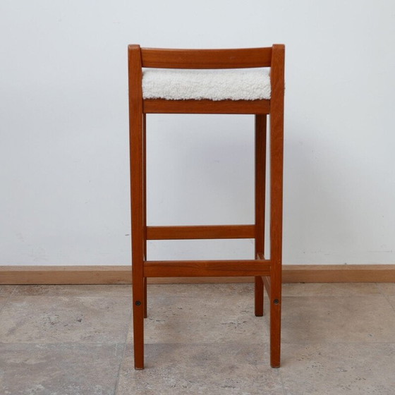 Image 1 of Mid-century teak bar stool, Sweden 1960s