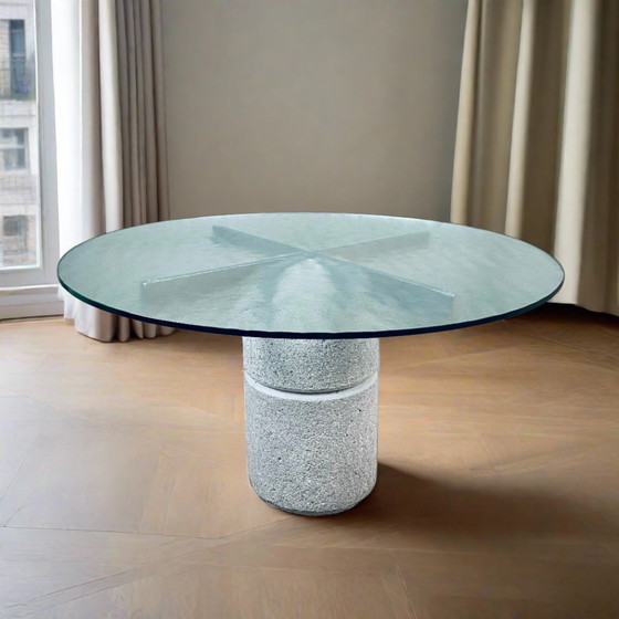 Image 1 of Dining Table Giovanni Offredi Paracarro For Saporiti 1970