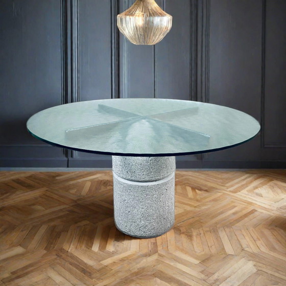 Image 1 of Dining Table Giovanni Offredi Paracarro For Saporiti 1970