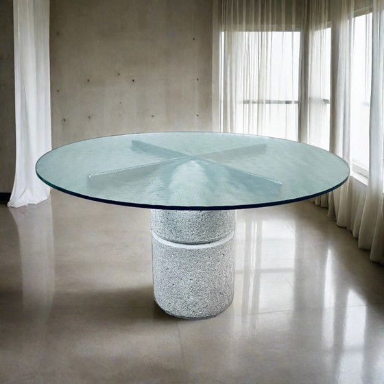 Image 1 of Dining Table Giovanni Offredi Paracarro For Saporiti 1970