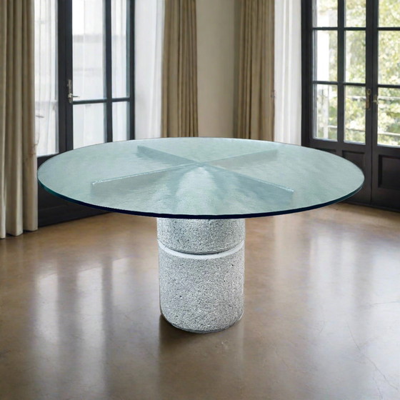 Image 1 of Dining Table Giovanni Offredi Paracarro For Saporiti 1970