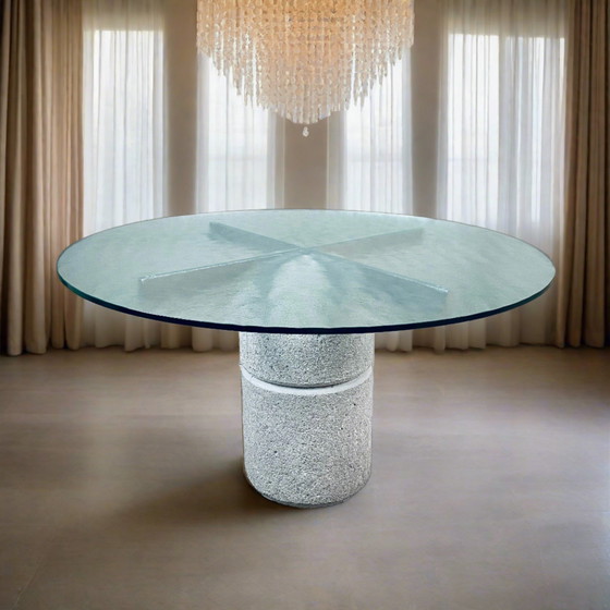 Image 1 of Dining Table Giovanni Offredi Paracarro For Saporiti 1970