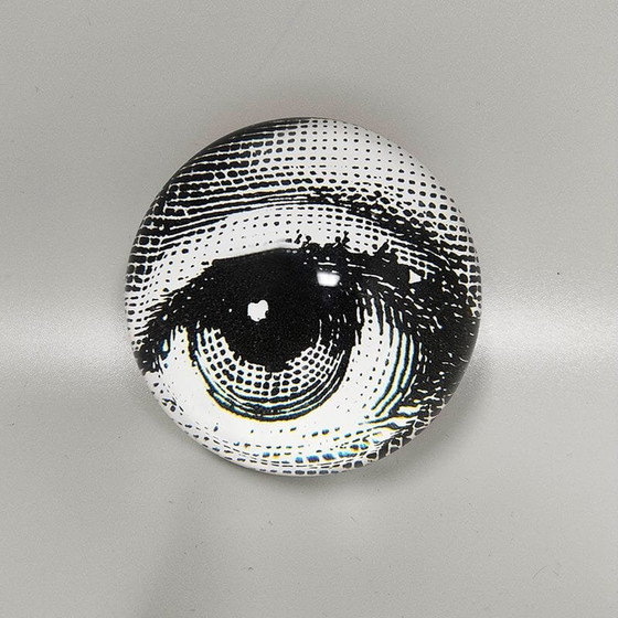 Image 1 of 1970S Piero Fornasetti Astonishing Crystal Paperweight Sphere. Made In Italy