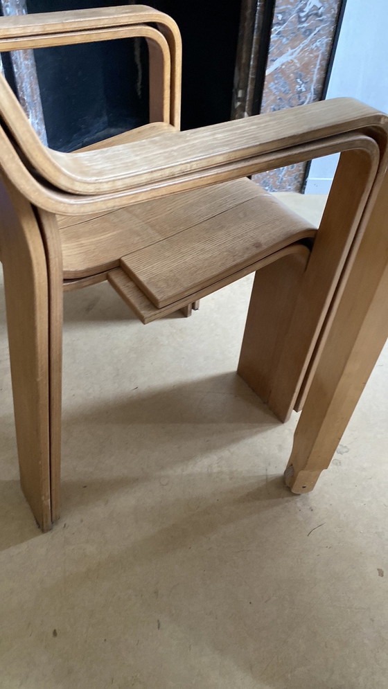 Image 1 of 3x Gijs Bakker strip chairs