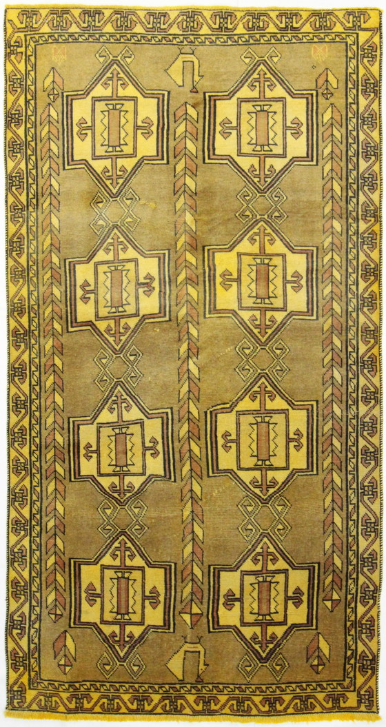 Image 1 of Alfombra persa antigua Ghashghai Shiraz alfombra nómada 213 x 110 cm