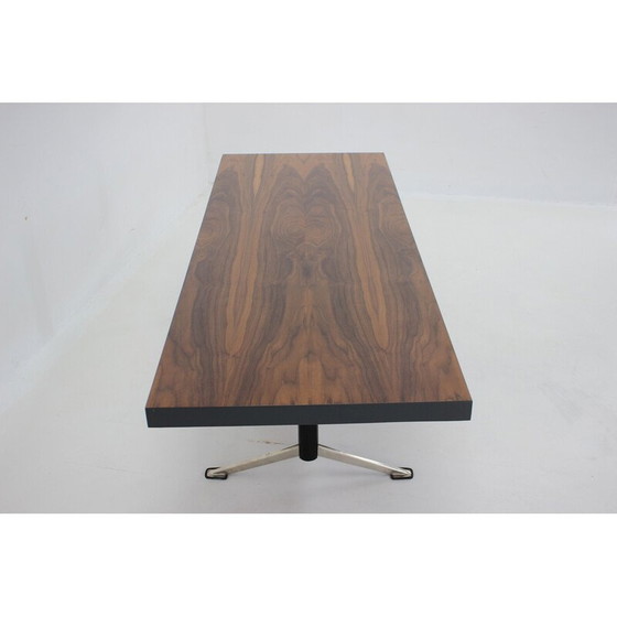 Image 1 of Vintage walnut coffee table, Czechoslovakia 1970s