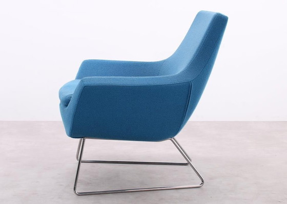 Image 1 of Swedese Happy Easy Low Back Armchair Blue