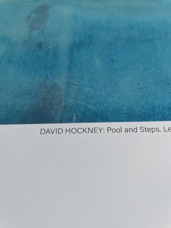 Image 1 of David Hockney, Pool and Steps, Le Nid du Du, 1971,  Museum for Moderne Kunst, copyright David Hockney