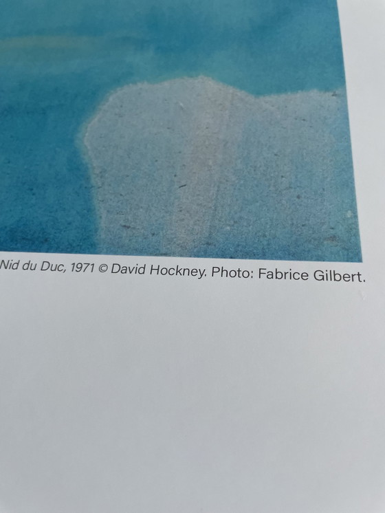 Image 1 of David Hockney, Pool and Steps, Le Nid du Du, 1971,  Museum for Moderne Kunst, copyright David Hockney