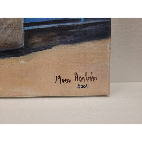 Image 1 of Pair of vintage paintings “La casa de la Puerta Azul”