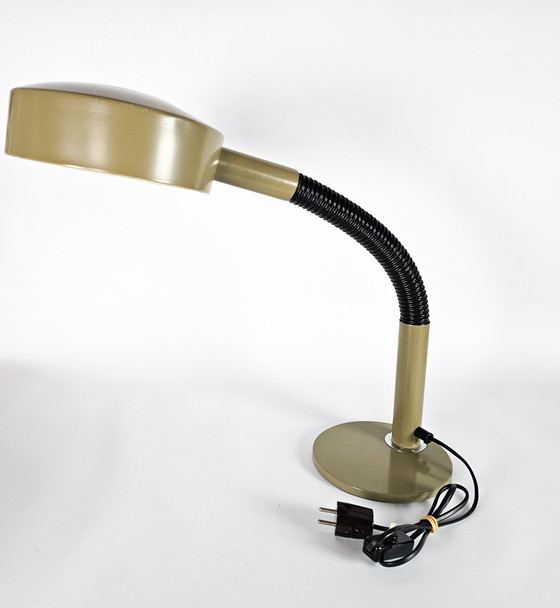 Image 1 of Hala Zeist - Desk lamp - Olive green - Flexible arm - 1970's