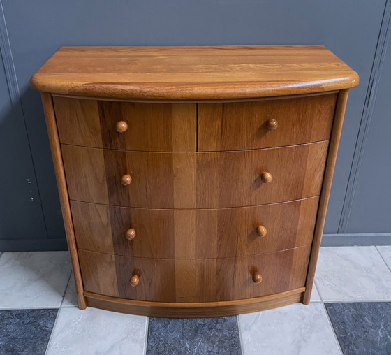 Image 1 of Teak Chest Of Drawers By Silkeborg Denmark 1980S