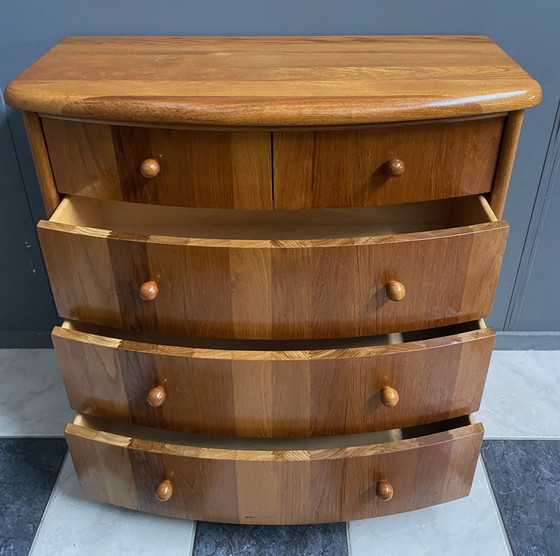 Image 1 of Teak Chest Of Drawers By Silkeborg Denmark 1980S