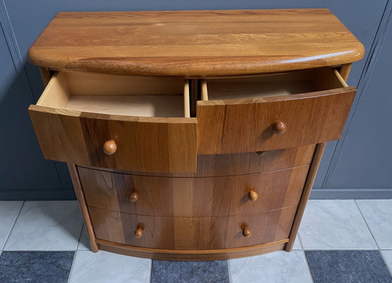 Image 1 of Teak Chest Of Drawers By Silkeborg Denmark 1980S