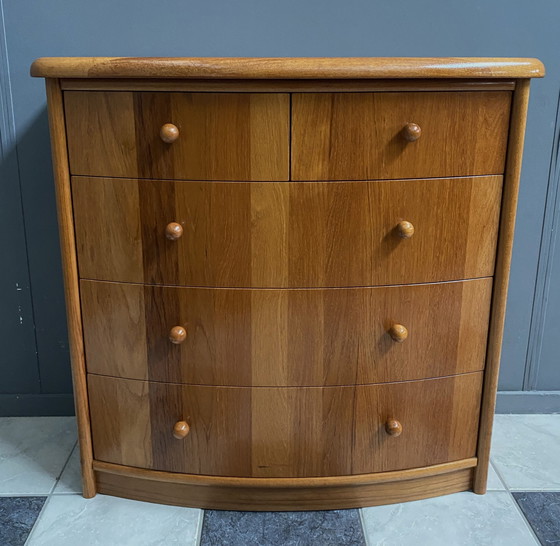 Image 1 of Teak Chest Of Drawers By Silkeborg Denmark 1980S