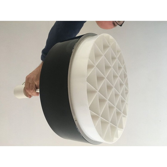 Image 1 of Vintage metal and plastic pendant lamp, 1950-1960