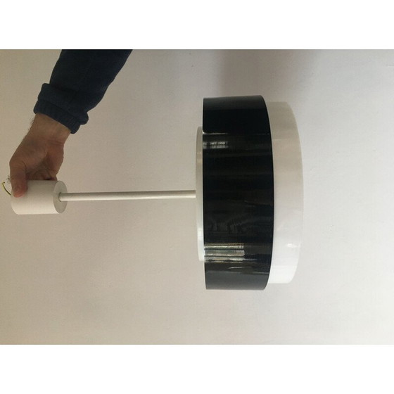 Image 1 of Vintage metal and plastic pendant lamp, 1950-1960