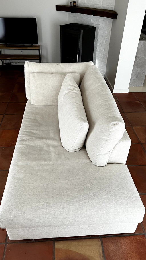 Fabric Beige Lounge Seat In Ibiza Style, High Quality