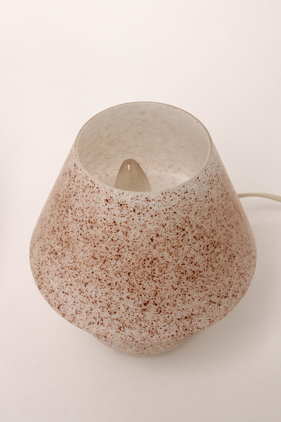 Image 1 of Lampe champignon en verre vintage 1960 Allemagne.