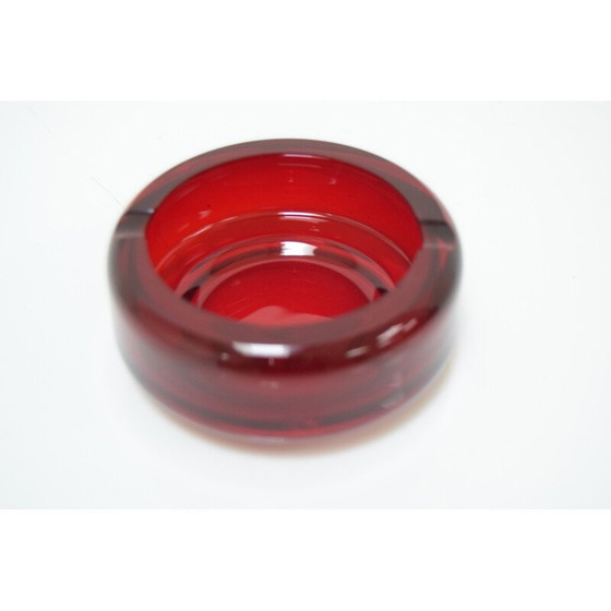 Image 1 of Vintage glass ashtray by Glasswork Novy Bor, Czechoslovakia 1960