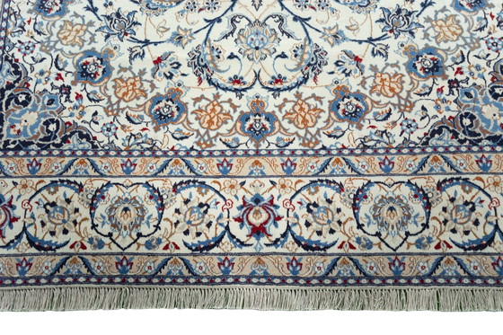 Image 1 of Hand-knotted Persian Carpet Nain With Silk - 315 X 210 Cm