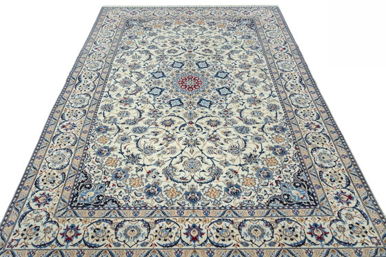 Image 1 of Hand-knotted Persian Carpet Nain With Silk - 315 X 210 Cm