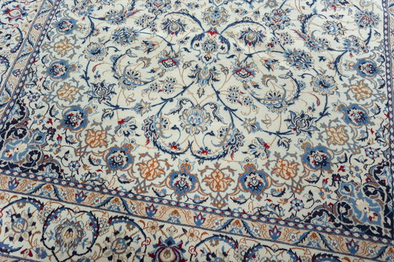 Image 1 of Hand-knotted Persian Carpet Nain With Silk - 315 X 210 Cm