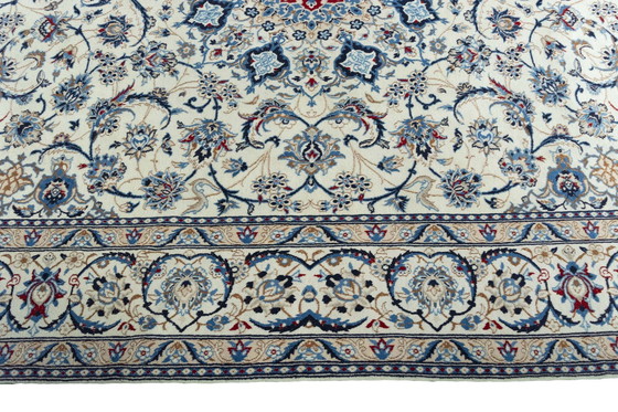 Image 1 of Hand-knotted Persian Carpet Nain With Silk - 315 X 210 Cm