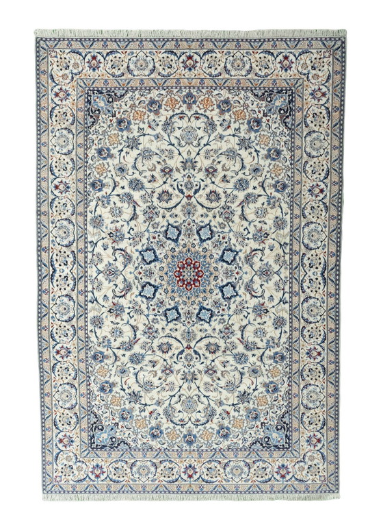 Image 1 of Hand-knotted Persian Carpet Nain With Silk - 315 X 210 Cm