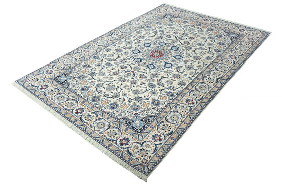 Image 1 of Hand-knotted Persian Carpet Nain With Silk - 315 X 210 Cm