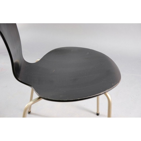 Image 1 of Set of 6 vintage wooden dining chairs by Arne Jacobsen for Fritz Hansen, 1959