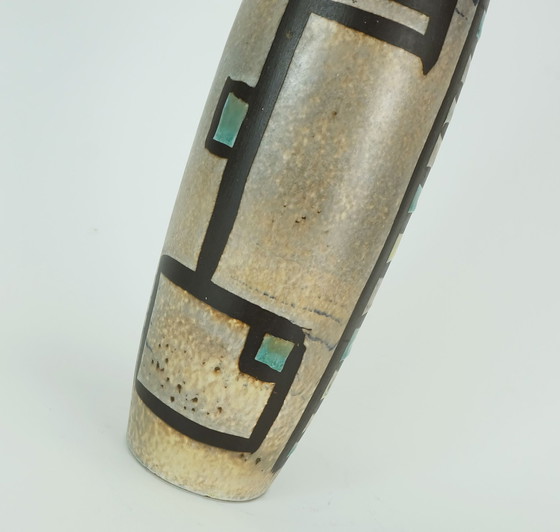 Image 1 of Elegant Mid Century Modern Marei Ceramic Vase Late 1950S Model 123 32