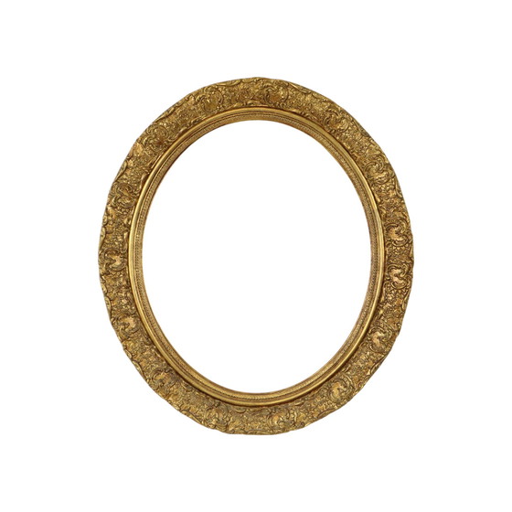 Image 1 of Oval Golden Baroque List Rococo