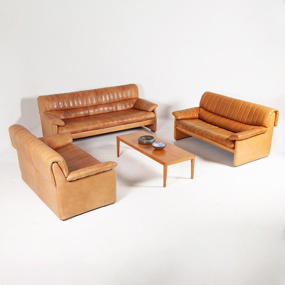 Image 1 of Vintage leather sofa by De Sede, Switzerland 1970s