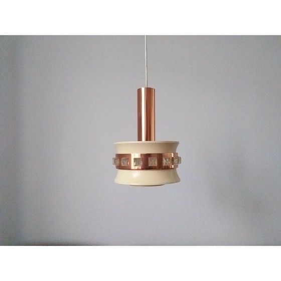 Image 1 of Set of 3 vintage pendant lamps, Sweden 1960