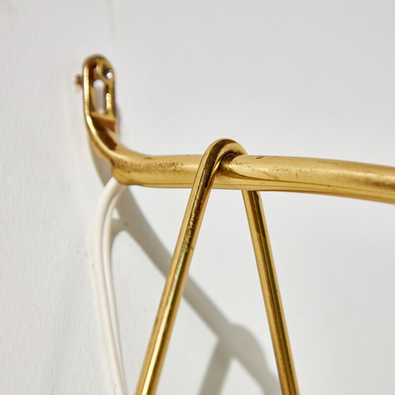 Image 1 of Vintage brass and metal lamp by Rupert Nikoll, Austria 1950