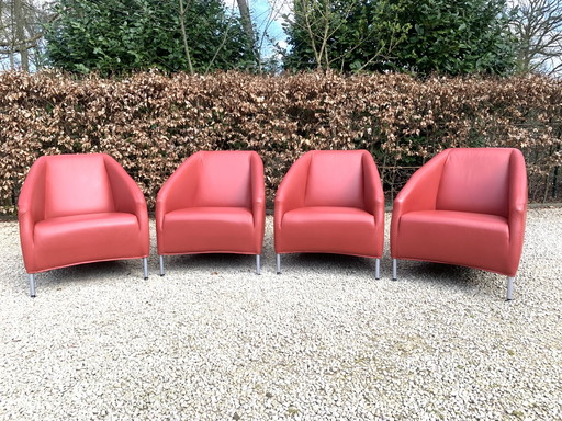 4x Fauteuils lounge Bert Plantagie