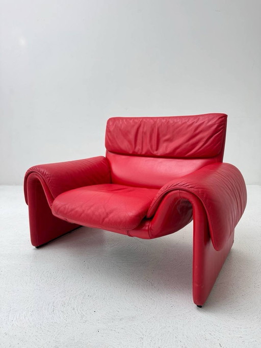 Red Ds-2011/01 armchair from De Sede