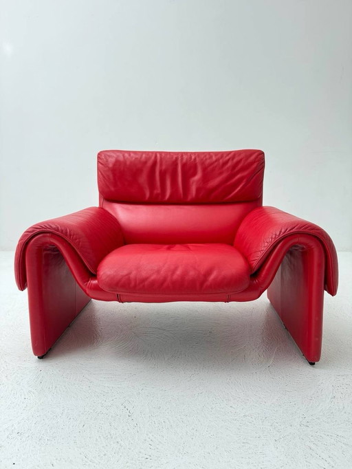 Red Ds-2011/01 armchair from De Sede